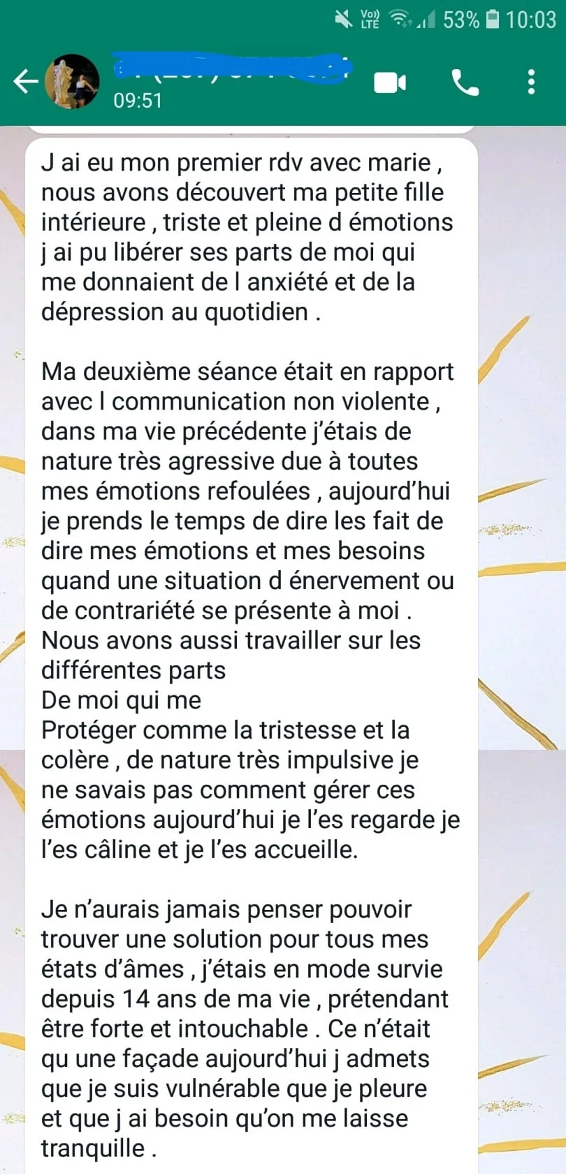 Témoignage Joyelianne